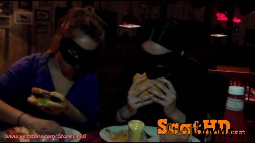 4 Scat Girls - Exercise and Burger for Us and Two Big Shits for You [FullHD]