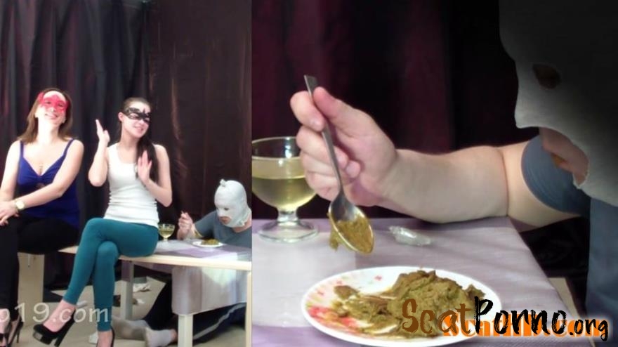 Smelly Milana - 2 mistresses cooked a delicious shit breakfast for a slave
