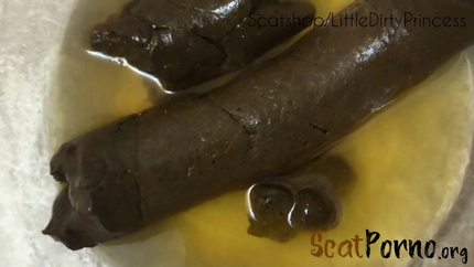DirtyPrincess - Long thick poop served in a bowl of pee for you