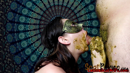 Latina Scat Wife – dirty blowjob 3 angle 1