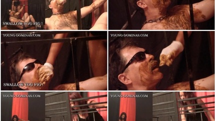 Slave in Cage to be our Toilet Part 6 HD - Young Dominas P1