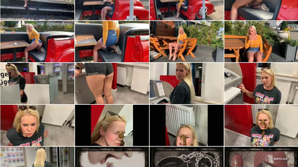 Public in the bank! He shits me in the face Devil Sophie - Public brazen shit in the burger car in front of the burger shop! Devil Sophie