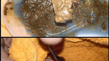 Scat Amateur - Extreme Incredible amateur Scat Beauty Teen Slave Feeding (She Eats A Lot Of Shit Real Feeding)