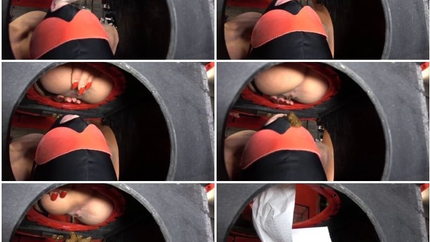 Toilet Slave Closed in Box Consumes Pile of Shit Mistresses P1