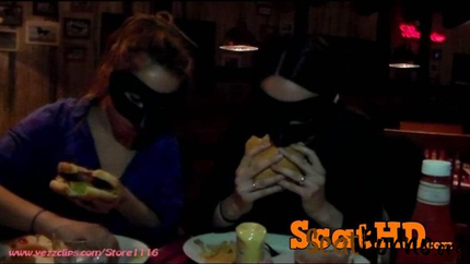 4 Scat Girls - Exercise and Burger for Us and Two Big Shits for You [FullHD]