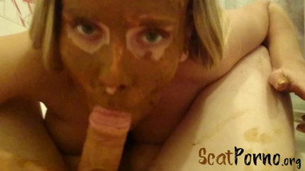 Brown wife - Crazy games with shit