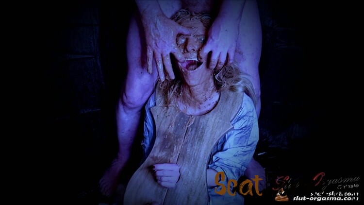 SlutOrgasma - Scat Slut Celeste medieval slave shit training