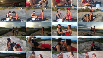 scarlethot - Making a poop cake at the airport