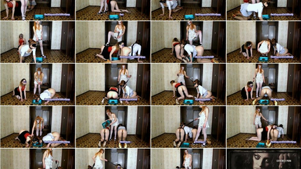 ModelNatalya94 - Alice has two slaves on a leash