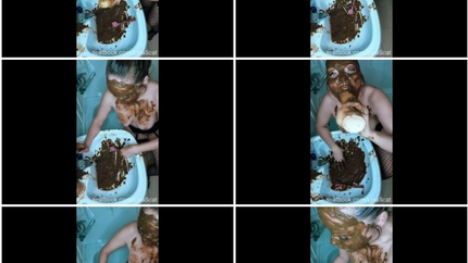 Scat Lina - Scatmania - Cleaning The Shitty Sink