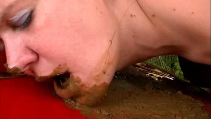 Anastasia - Eating Piss And Scat From A Sportscar Bonnet