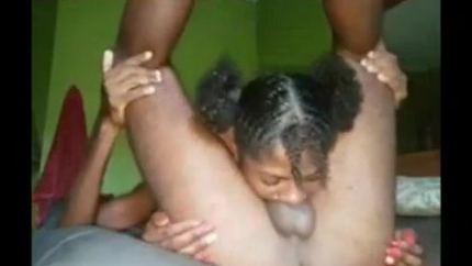 EBONY THROATFUCK & PUKE