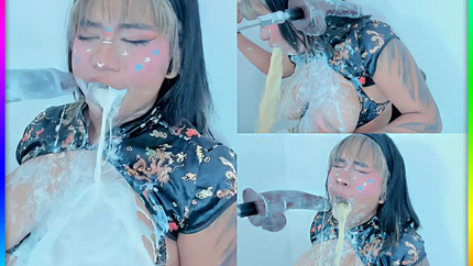CAMGIRL DEEPTHROAT VOMIT INSANE DESTRUCTION