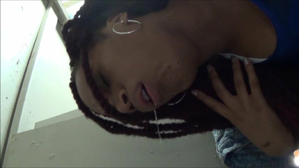EBONY LADY PUKES