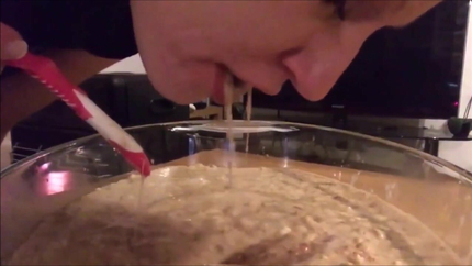 PURGING IN A GLASS BOWL