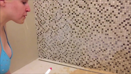 BATHTUB BLONDE LADY VOMITING..