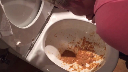 HUGE PURGE OUT THE TOILET..