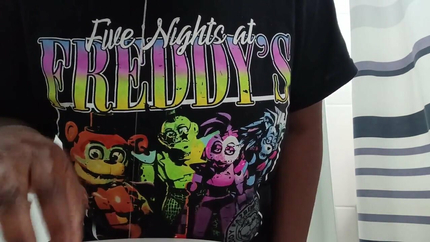 GAGGING VOMIT INTO THE TOILET