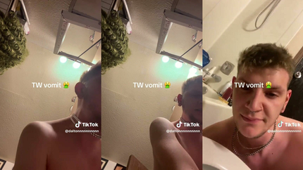 TIKTOK MAN PUKING