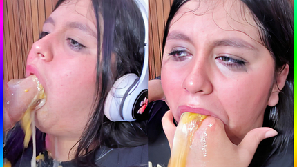 VERY GOOD PUKE WHORE CAMGIRL VOMIT CRAZY