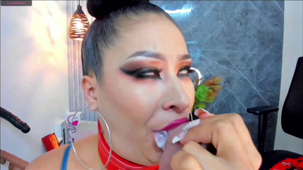 LATINA GARGANTA PROFUNDA VOMITO PARTE1 - VIDEO 3