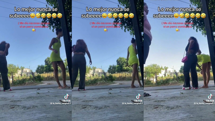 VOMITING ON THE SIDEWALK / TIKTOK / LATINA