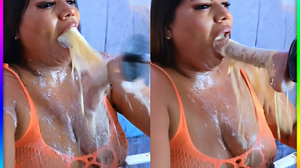 CHUBBY MATURE CAMGIRL VOMIT ON BOOBS