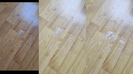 PUKED ON THE FLOOR