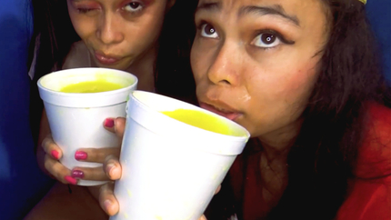 2 NASTY BFF'S HAVING A FUN FRIDAY NIGHT DRINKING