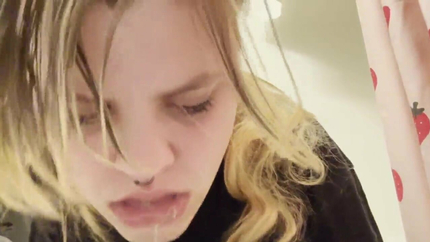 CUTE GIRL VOMITS