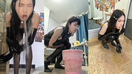 PRETTY ASIAN WOMAN VOMITS COMPILATION