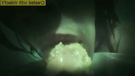 DEEPTHROAT DILDO CREAMY VOMIT..