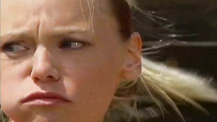 WOMAN GAGGING AND PUKING IN A CHALLENGE