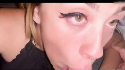 BLONDE PUKES FROM FACEFUCKING