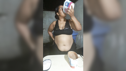 PUKING UP LITERS OF ICE CREAM