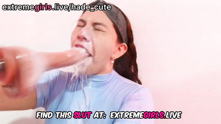 PUKING HARD ON HIGH SPEED DILDO FUCK MACHINE