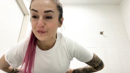 GIRL VOMITING TOILET PUBLIC