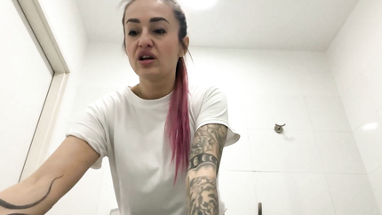 GIRL VOMITING TOILET PUBLIC