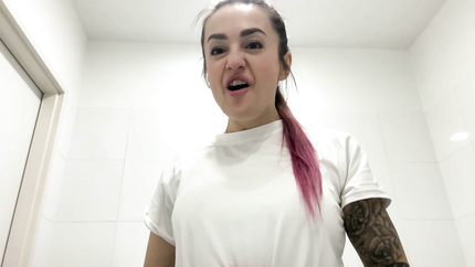 GIRL VOMITING TOILET PUBLIC