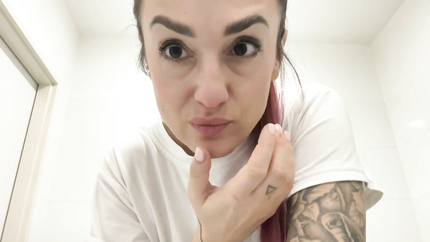 GIRL VOMITING TOILET PUBLIC