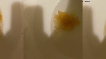 VOMITING INTO TOILET POV