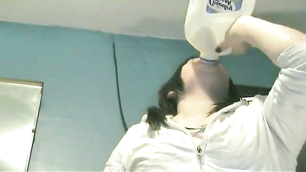 GIRL VOMITS MILK AND SODA