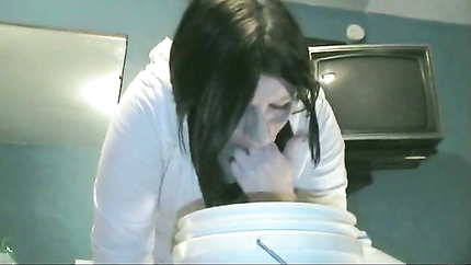 GIRL VOMITS MILK AND SODA