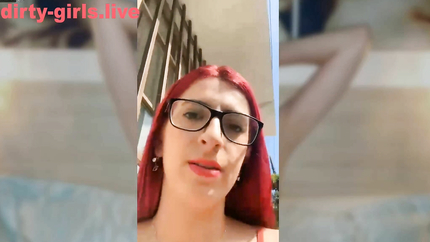 RED HAIR LATINA VOMIT OUTDOOR IN PUBLIC