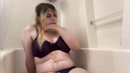 CHUNKY VOMIT IN THE BATH