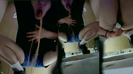 DRUNK WOMAN IN A BAR TOILET - VIDEO 7