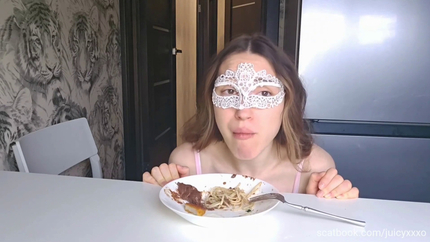 Scat Spaghetti Time Eating P1