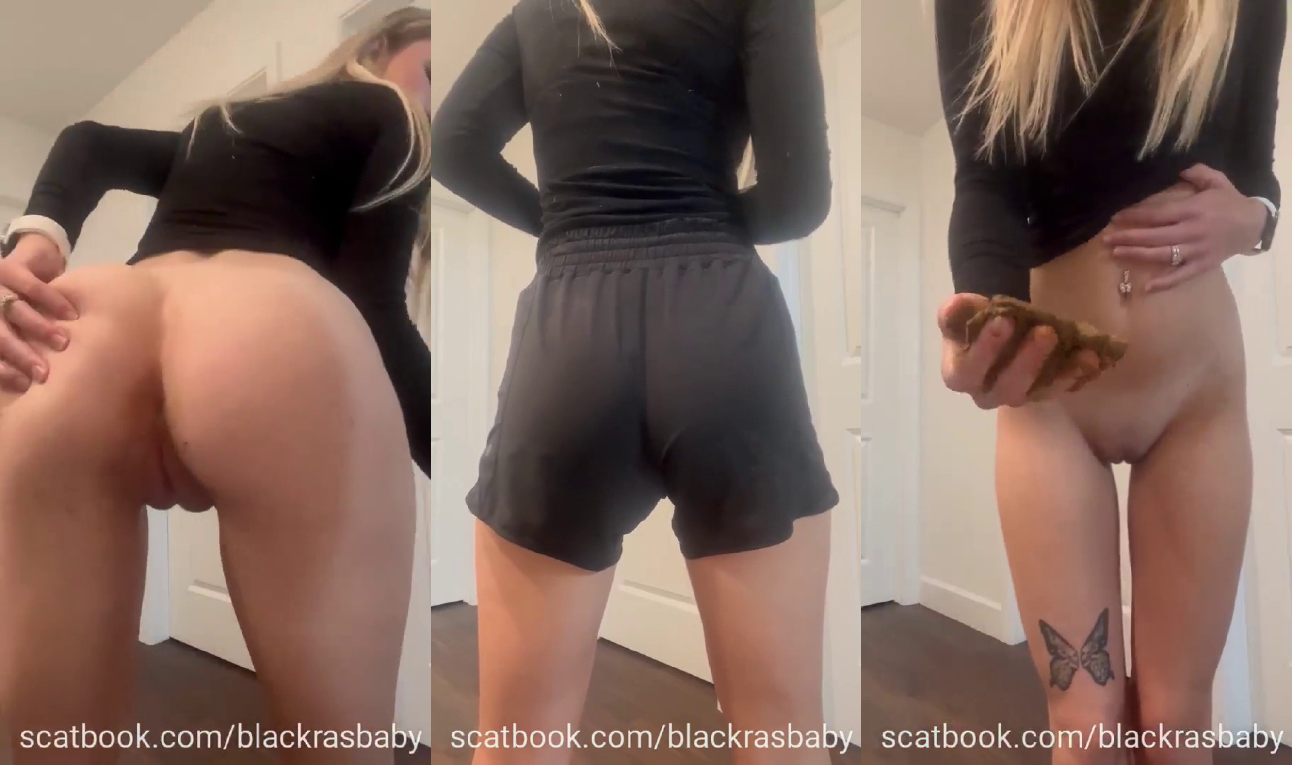 Messing my shorts then squishing it