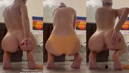 Yellow Panty Poop Bulge & Slow Release P1
