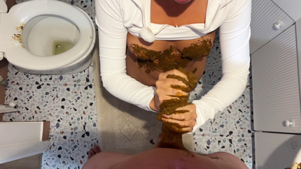 Creamy scat sex with smearing + cumshots